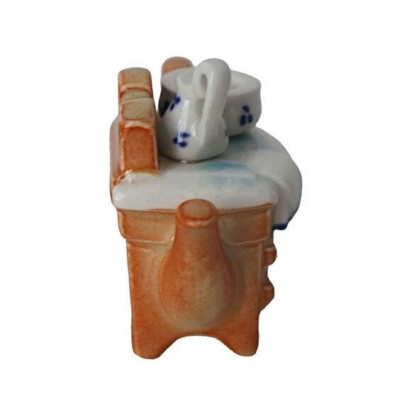 Vintage Mini Miniature Paul Cardew Wash Stand Cupboard Tea Pot Teapot - Picture 3 of 7